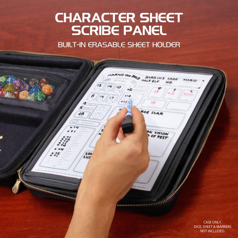 ENHANCE Collector's Edition RPG Organizer Case - Dragon Black - cardcosmos