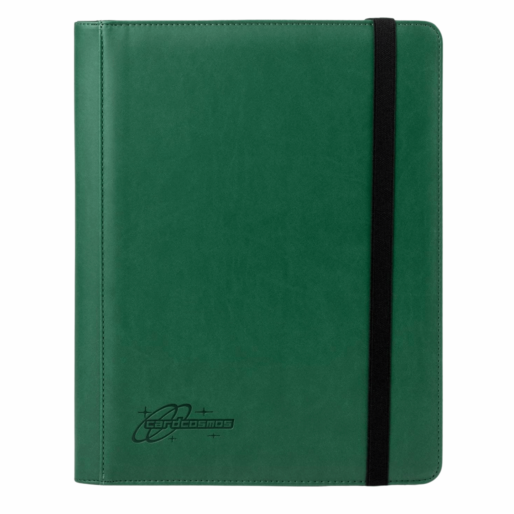 cardcosmos - 9 Pocket Strap Premium Leather Binder - Dunkelgrün
