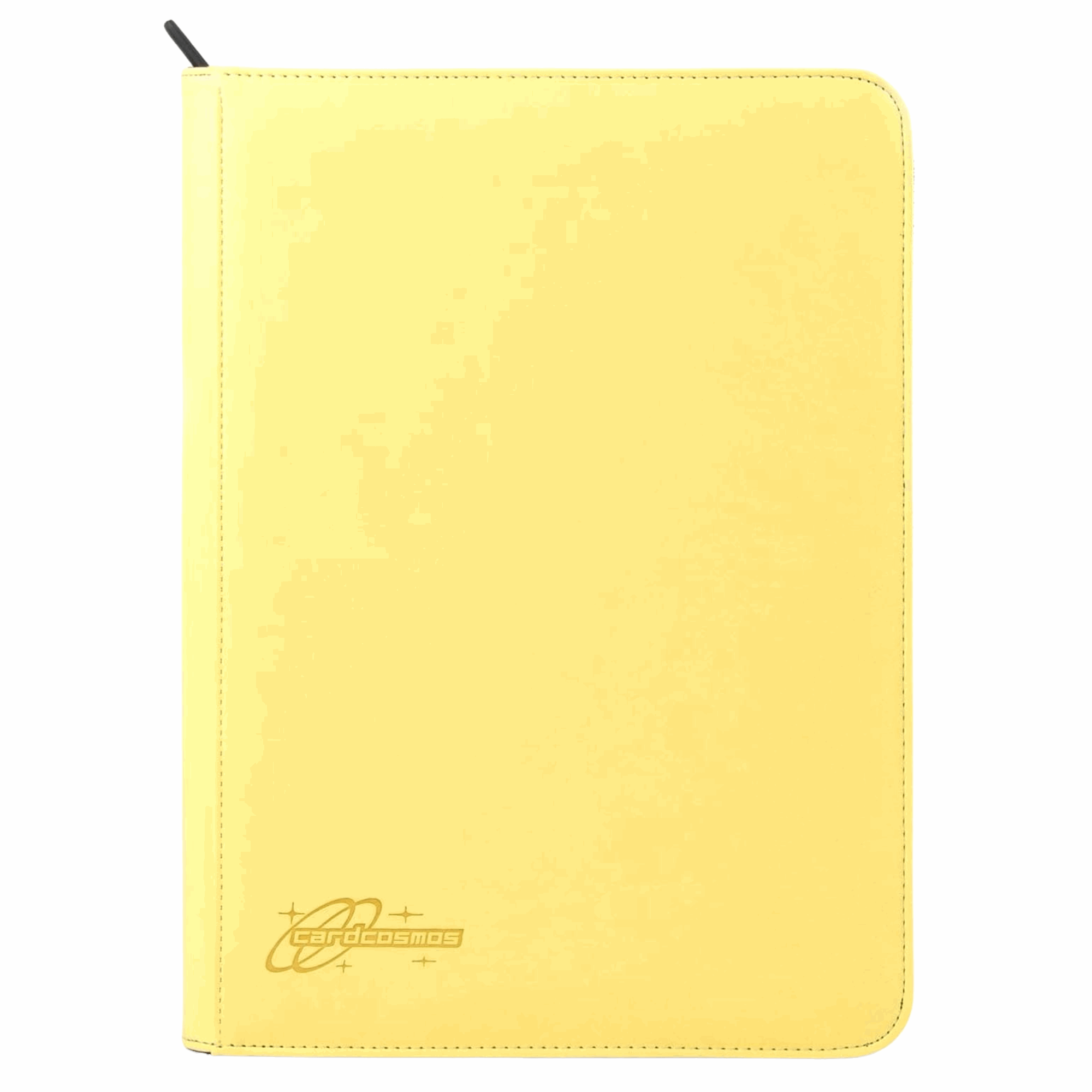 cardcosmos - 9 Pocket Zip Premium Leather Binder - Gelb
