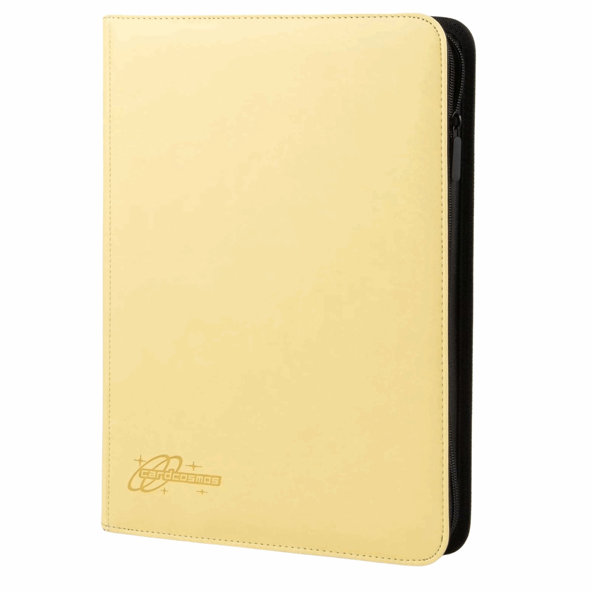 cardcosmos - 9 Pocket Zip Premium Leather Binder - Gelb