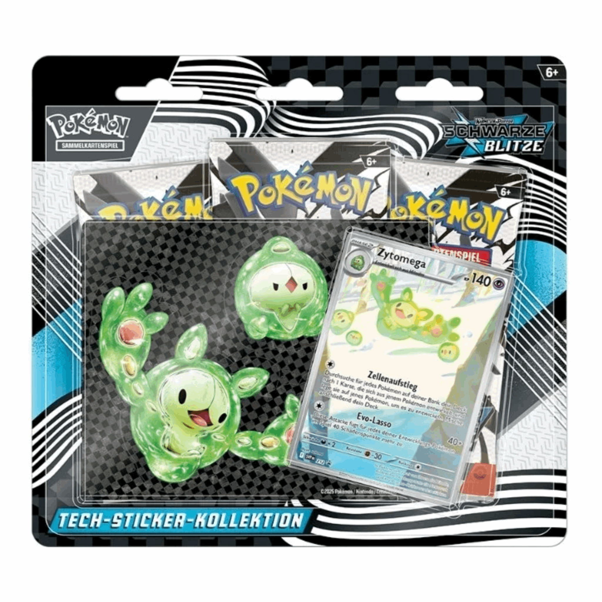 Pokémon - Karmesin & Purpur - Schwarze Blitze Tech-Sticker Kollektion - DE