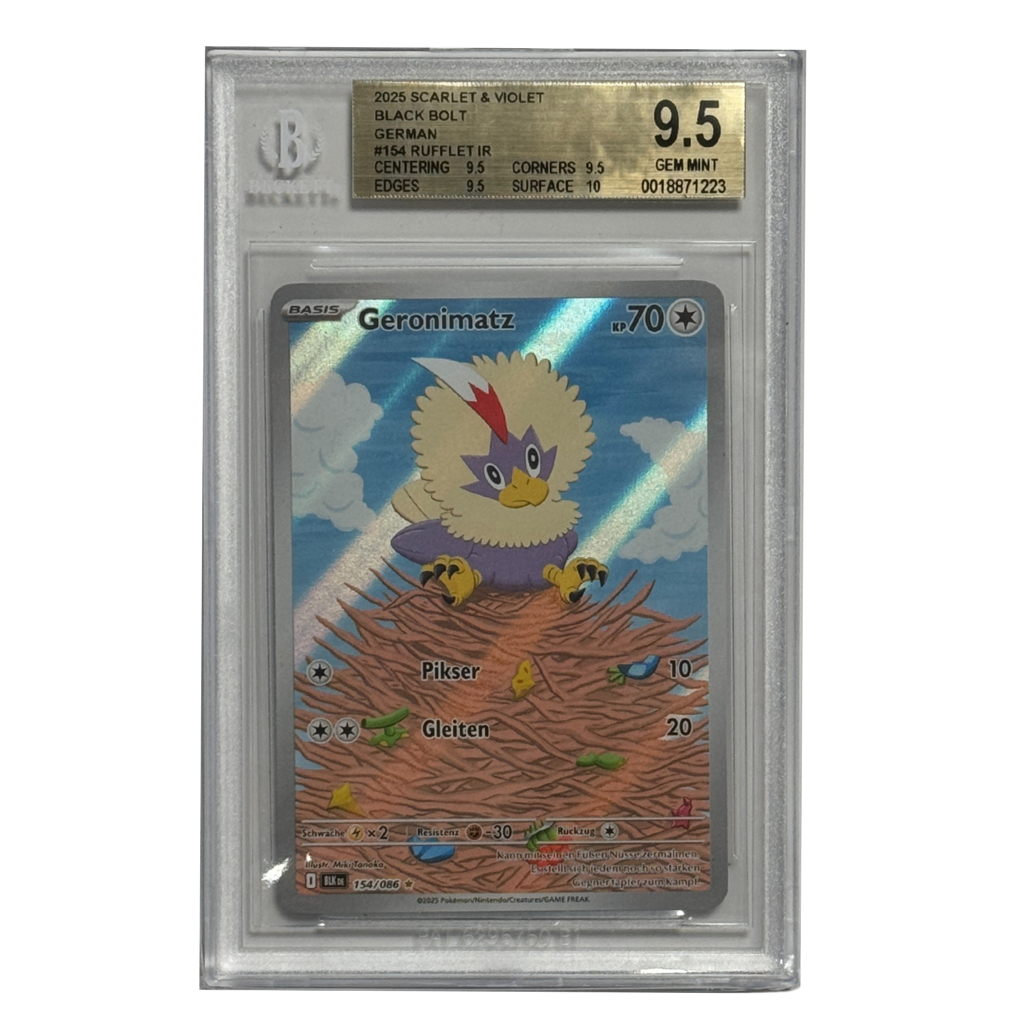 Pokémon – Geronimatz IR #154 (Black Bolt) – BGS 9.5 Gem Mint - Cardcosmos