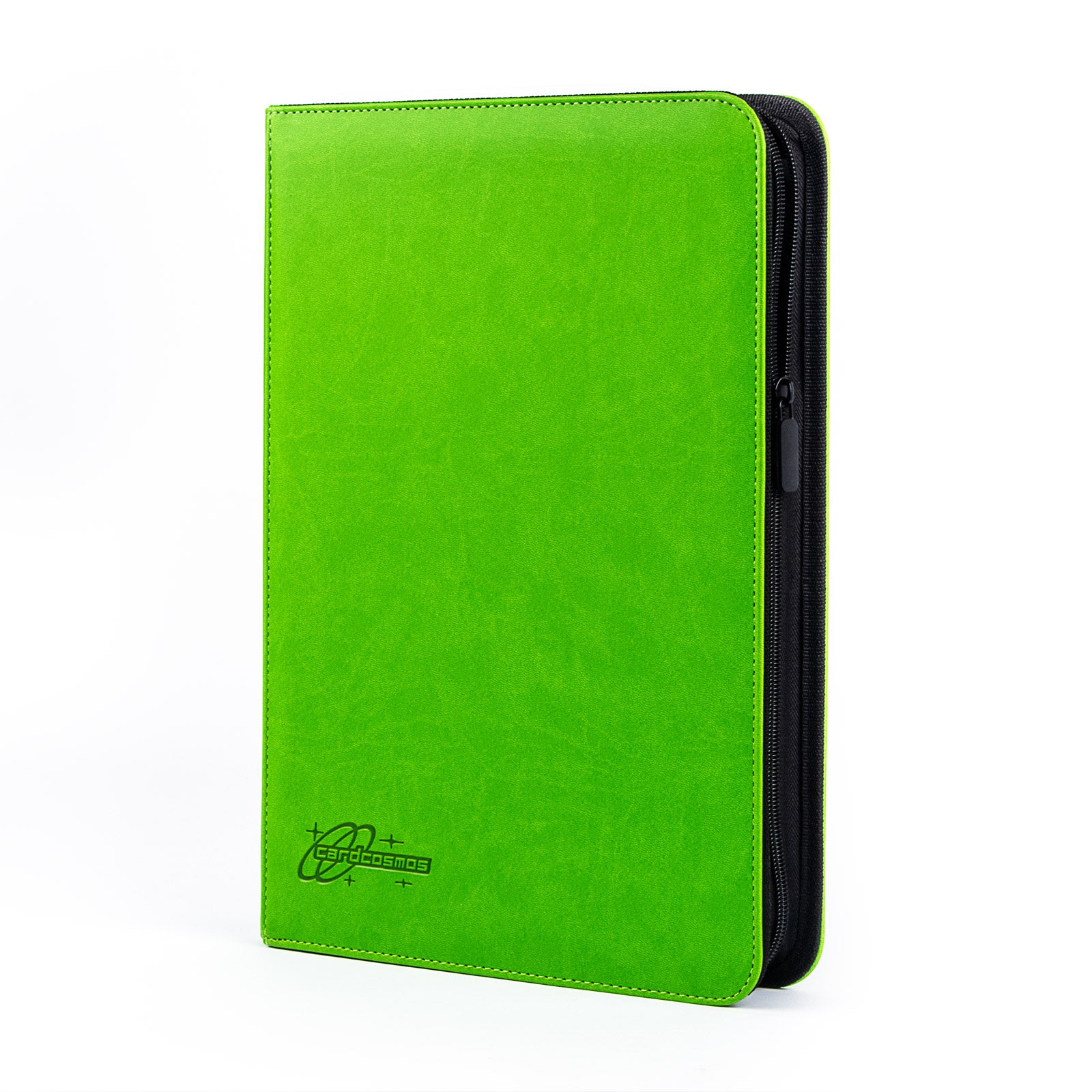 cardcosmos - 9 Pocket Strap Premium Leather Binder - Lime