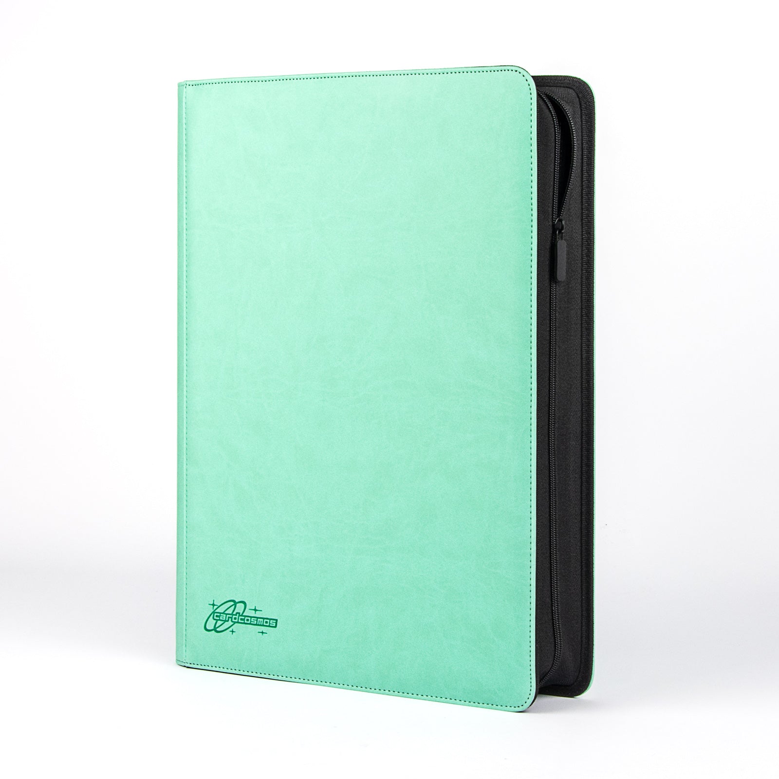 cardcosmos - 16 Pocket Zip Premium XXL Leather Binder - Mint