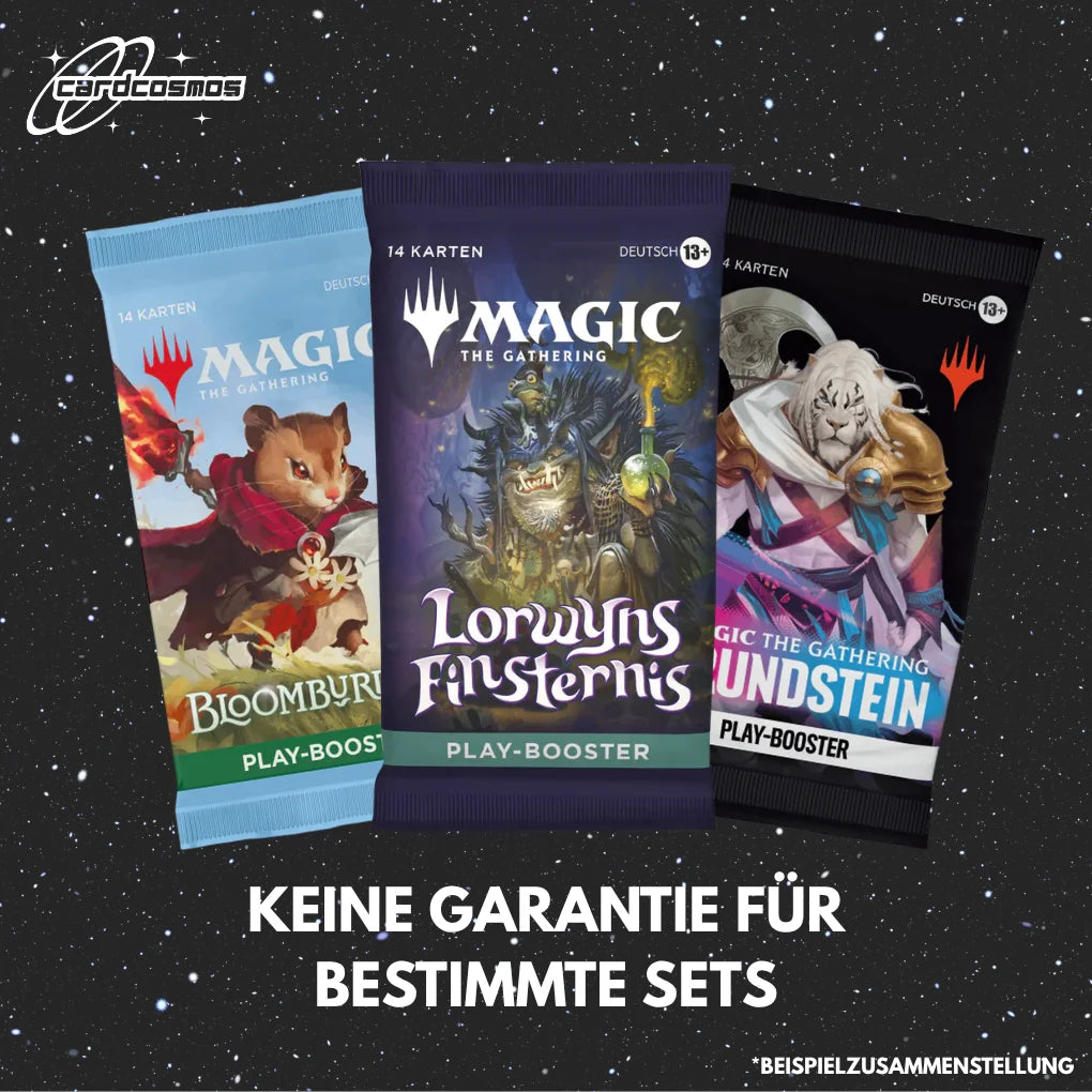 Magic: The Gathering Mystery Play Booster Set Deutsch – 3 verschiedene zufällige Booster
