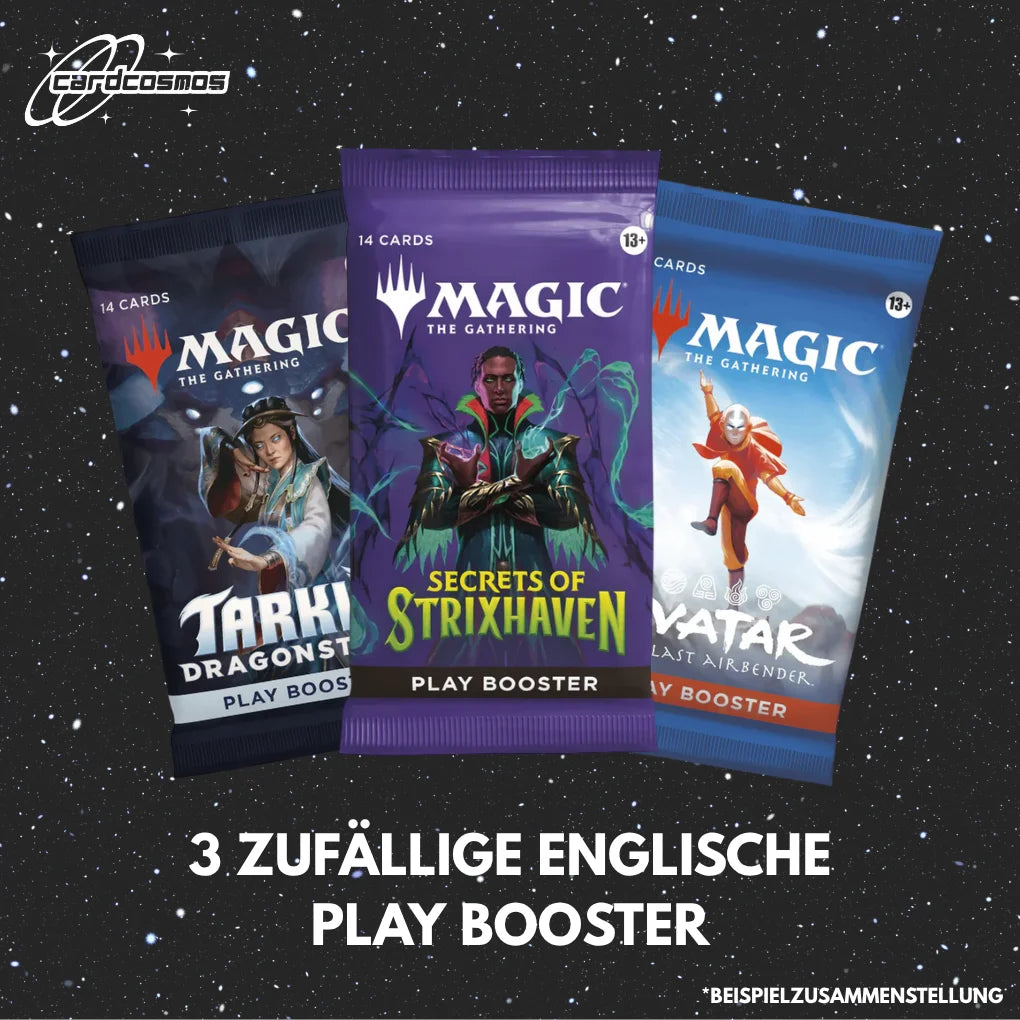 Magic: The Gathering Mystery Play Booster Set Englisch – 3 verschiedene zufällige Booster
