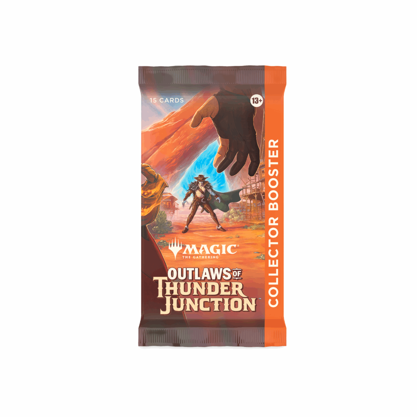 Magic: The Gathering, Outlaws of Thunder Junction, Collectors Booster Box, Kartenspiel, Sammelkarten, Sammler, selten, mächtig, Wild West, Abenteuer, Strategie, Spiel, Erwachsene, Geschenk