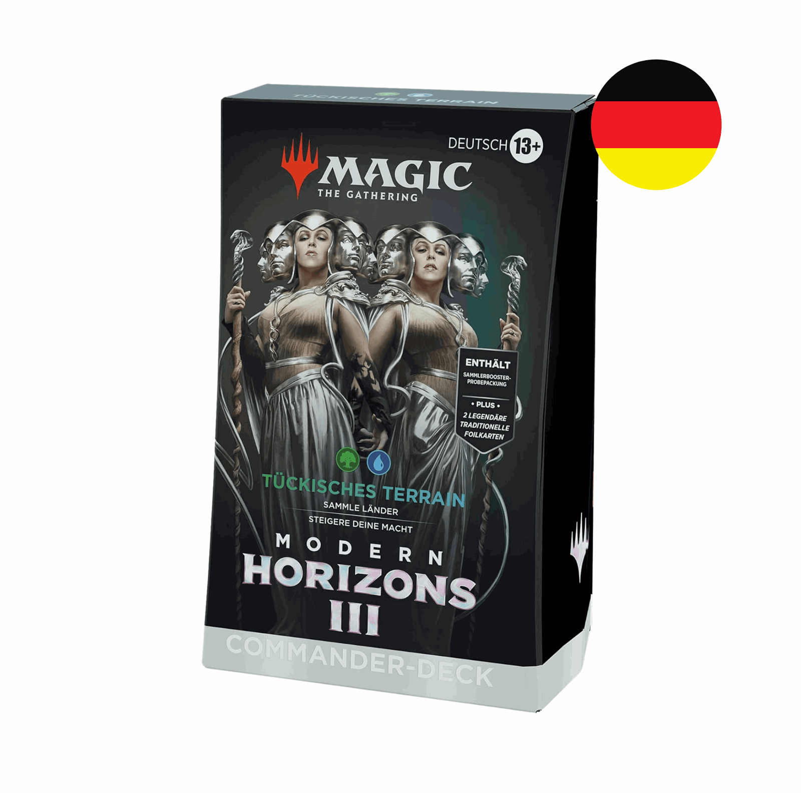 Magic: The Gathering - Modern Horizons 3 - Tückisches Terrain Commander Deck - DE - cardcosmos