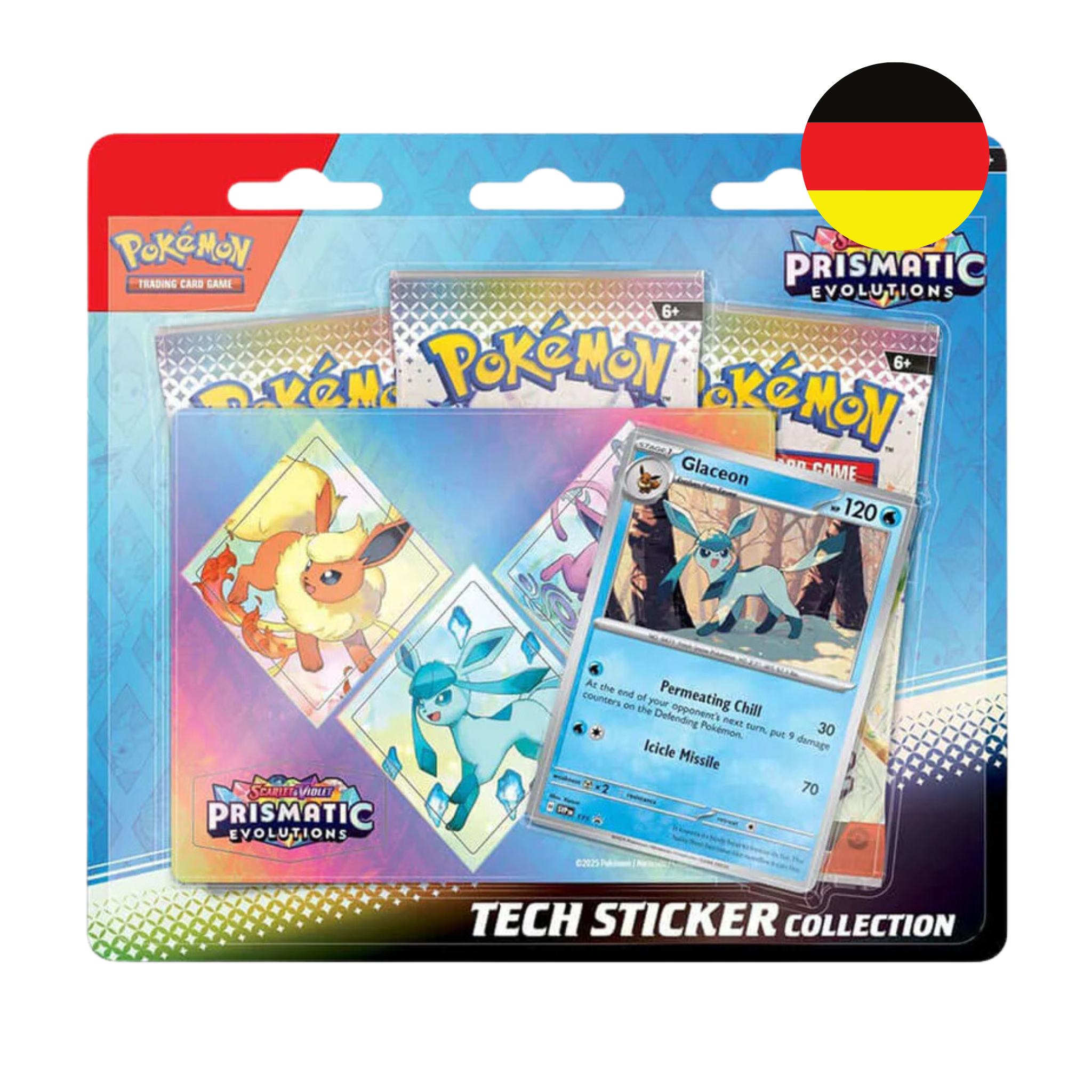 Pokémon - Karmesin & Purpur - Prismatische Entwicklungen Tech-Sticker Kollektion Glaziola - DE