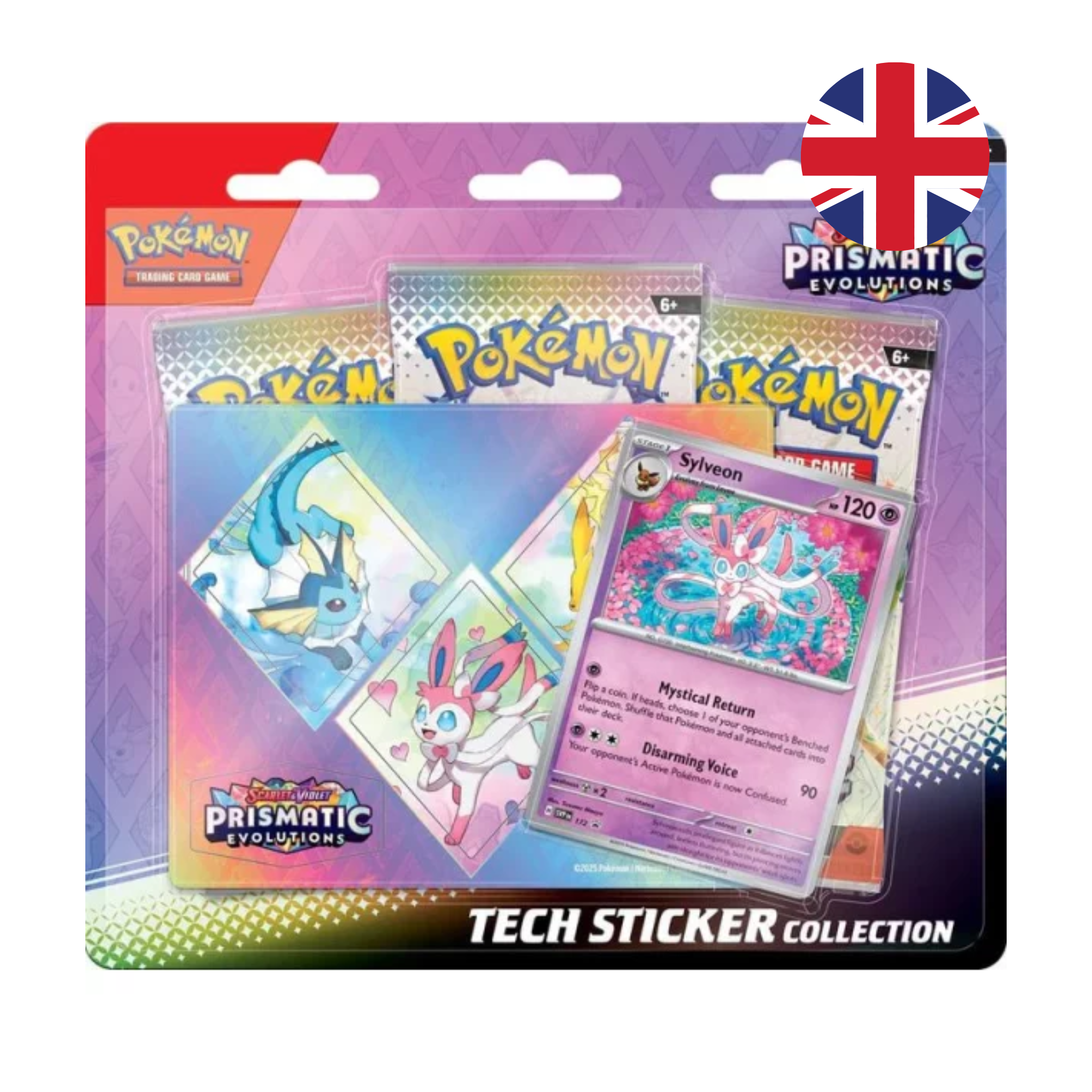 Pokémon - Scarlet & Violet - Prismatic Evolutions Tech Sticker-Collection - Sylveon - EN