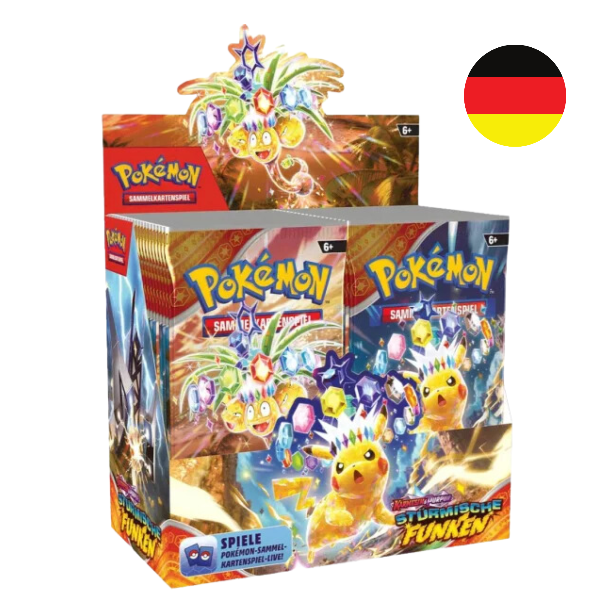 Pokémon - Karmesin & Purpur - Stürmische Funken - Booster Display - DE