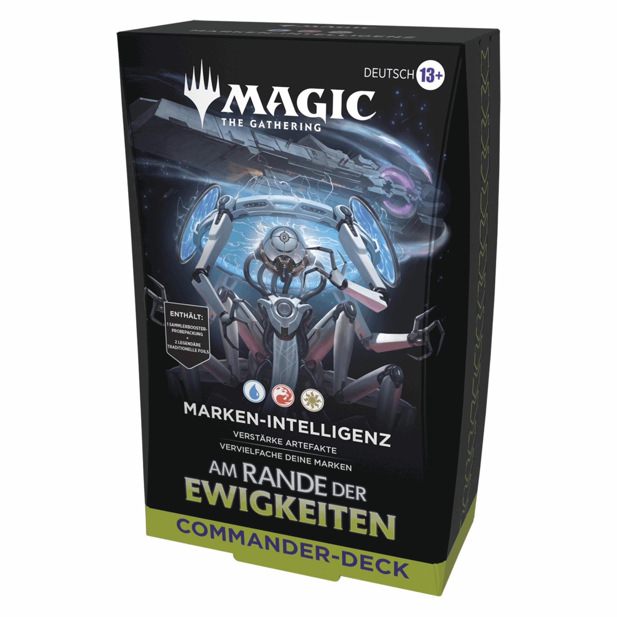 Magic: The Gathering - Am Rande der Ewigkeiten Marken-Intelligenz  Commander Deck - DE Seitlich