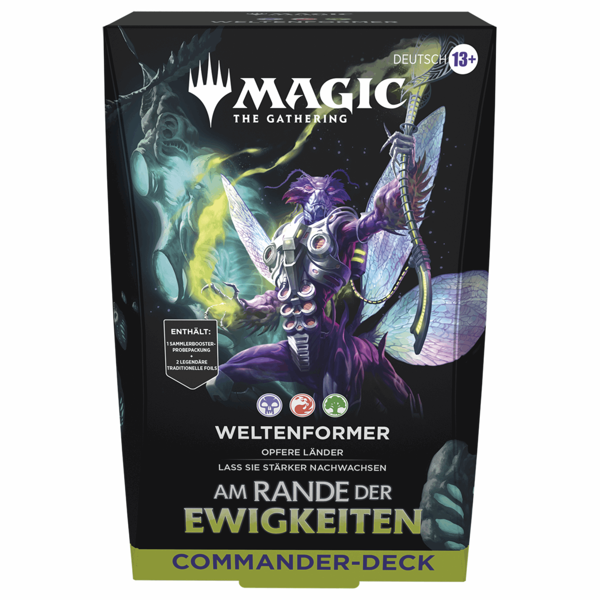 Magic: The Gathering - Am Rande der Ewigkeiten Weltenformer Commander Deck - DE Vorderansicht