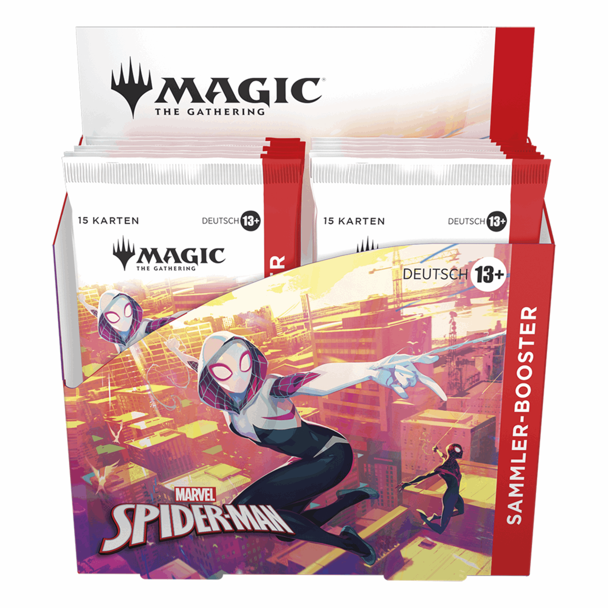 Magic: The Gathering -  Marvel’s Spider-Man Sammler Booster Display - DE Vorderseite