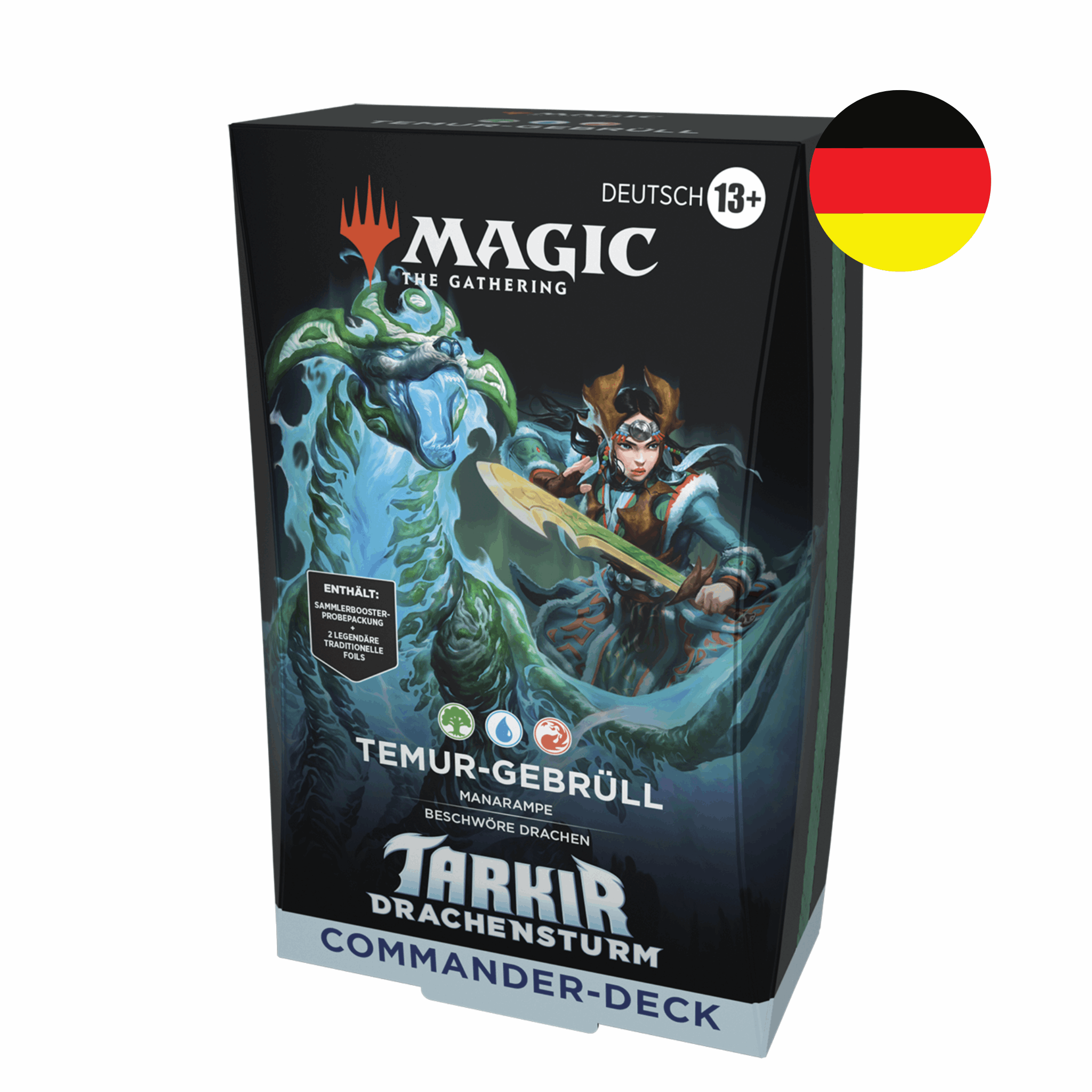 Magic: The Gathering - Tarkir: Drachensturm Temur Gebrüll Commander Deck - DE