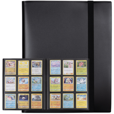 cardcosmos - 9 Pocket Basic Strap Binder - Black