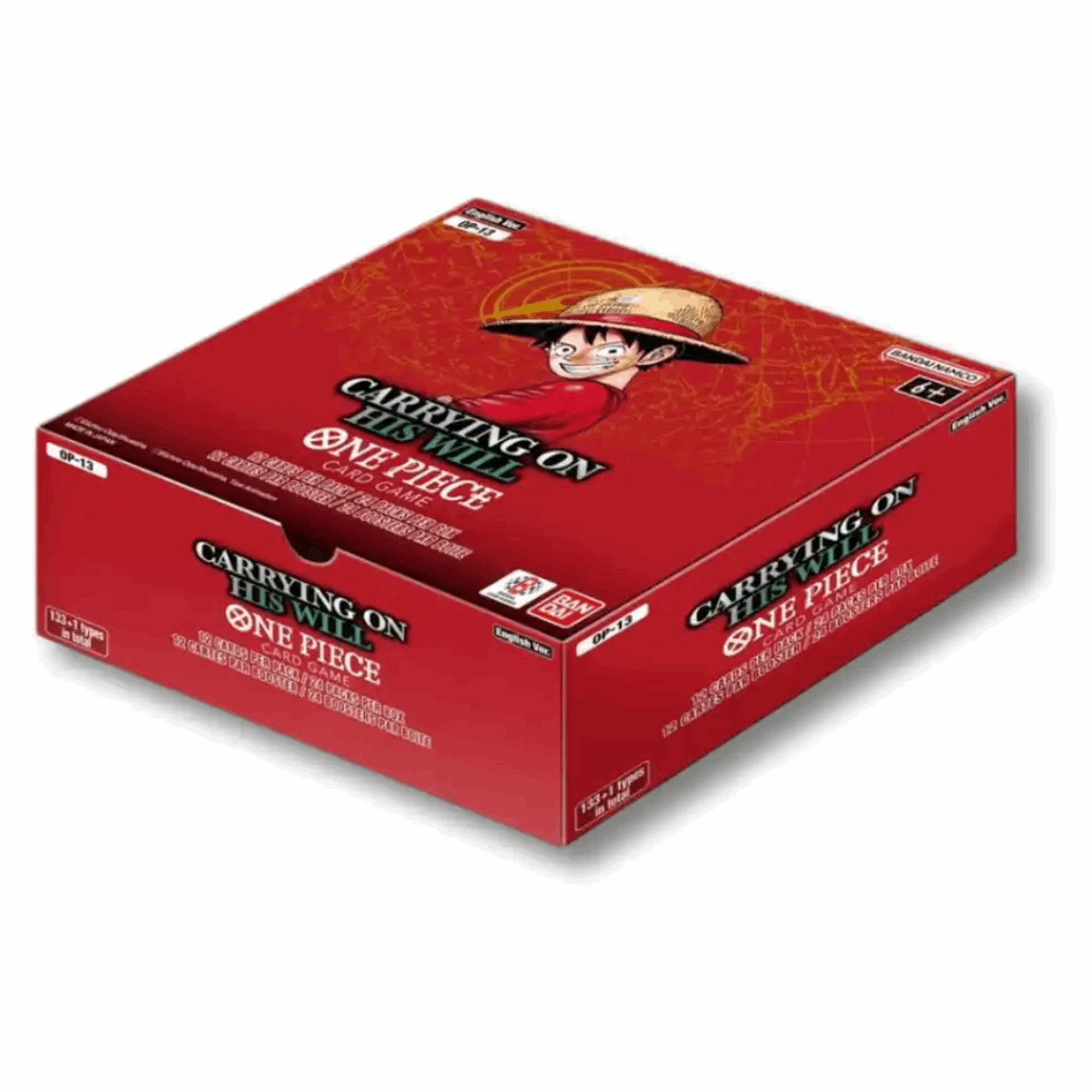 One Piece Card Game - OP13 Carrying On His Will Booster Display - EN Display Geschlossen