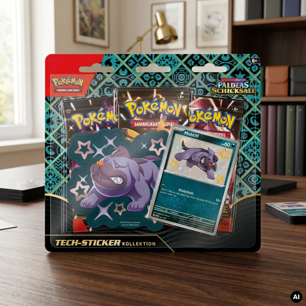 Pokémon - Paldeas Schicksale Tech-Sticker-Kollektion Mobtiff - DE