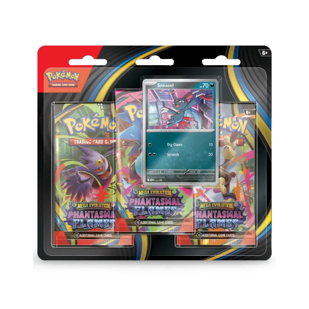 Pokémon - Phantasmal Flames 3-Pack Blister Sneasel EN
