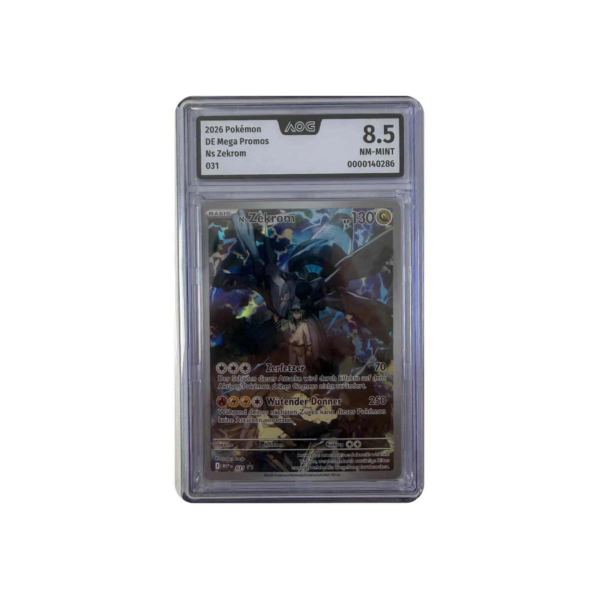 Pokémon - Ns Zekrom #031 (Mega Promos) – AOG 8.5 NM-MINT