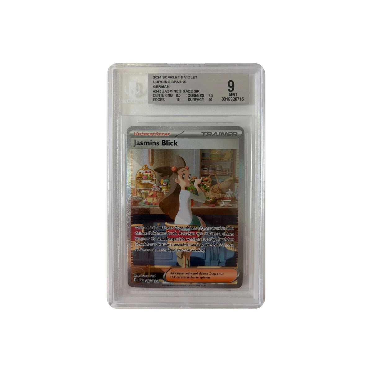 Pokémon - Jasmins Blick #245/191 (Stürmische Funken) – Beckett 9 Mint