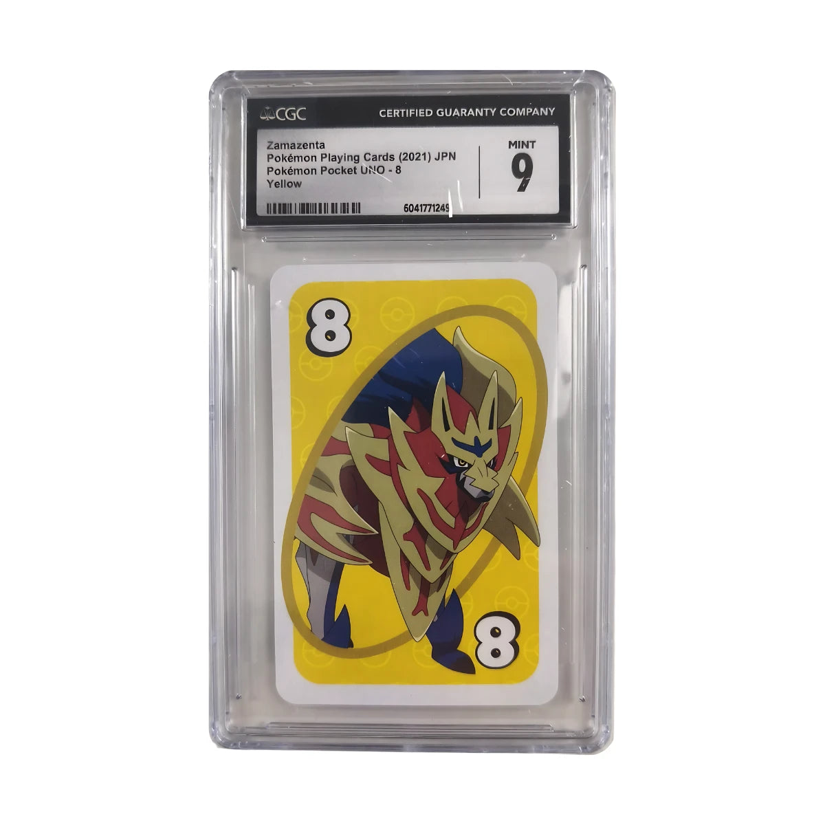 Pokémon - Zamazenta UNO Karte #8 Yellow (Pokémon Pocket UNO) – CGC 9 Mint
