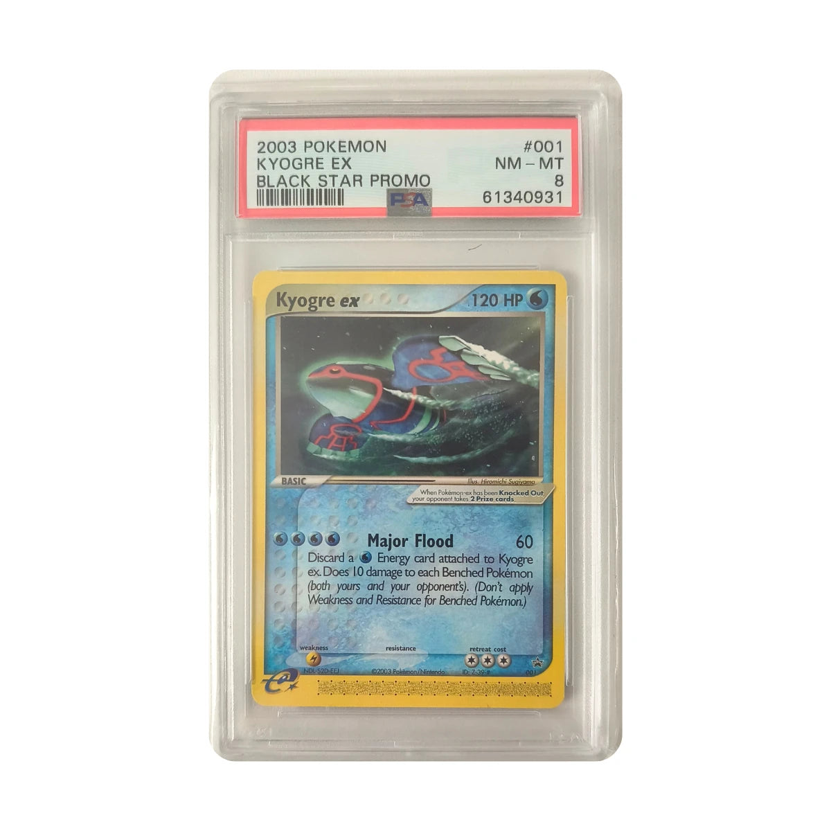 Pokémon - Kyogre ex #001 (Black Star Promo) – PSA 8 NM-MT