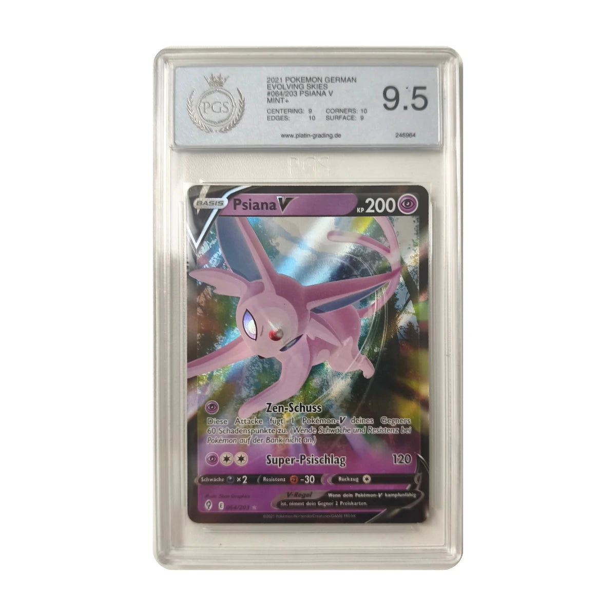 Pokémon - Psiana V #064/203 (Drachenwandel) – PCS 9.5 Mint+