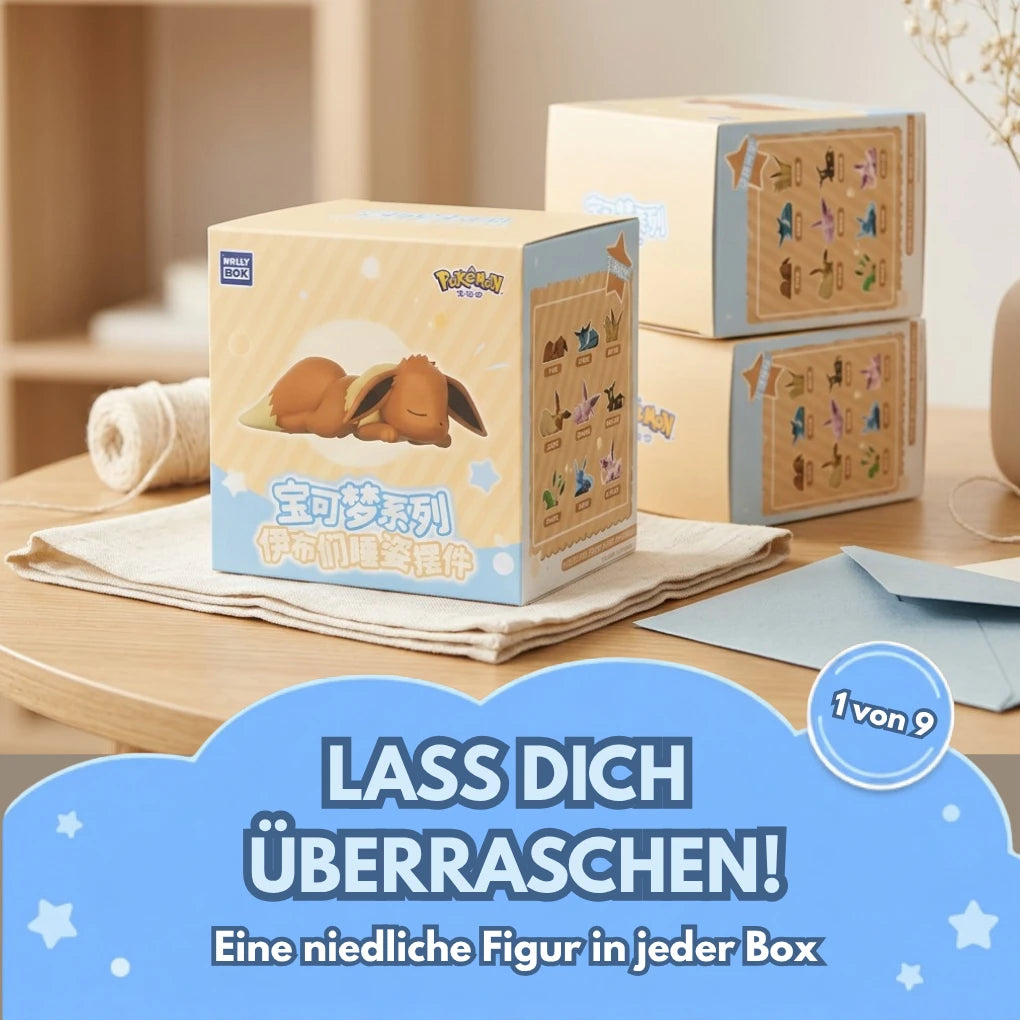 Pokémon Sleeping Eeveelutions Series Blind Box – Evoli & Entwicklungen Sammelfigur