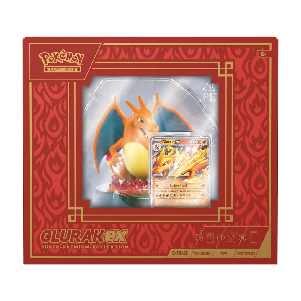Pokémon - Glurak ex - Super-Premium-Kollektion mit Figur - DE