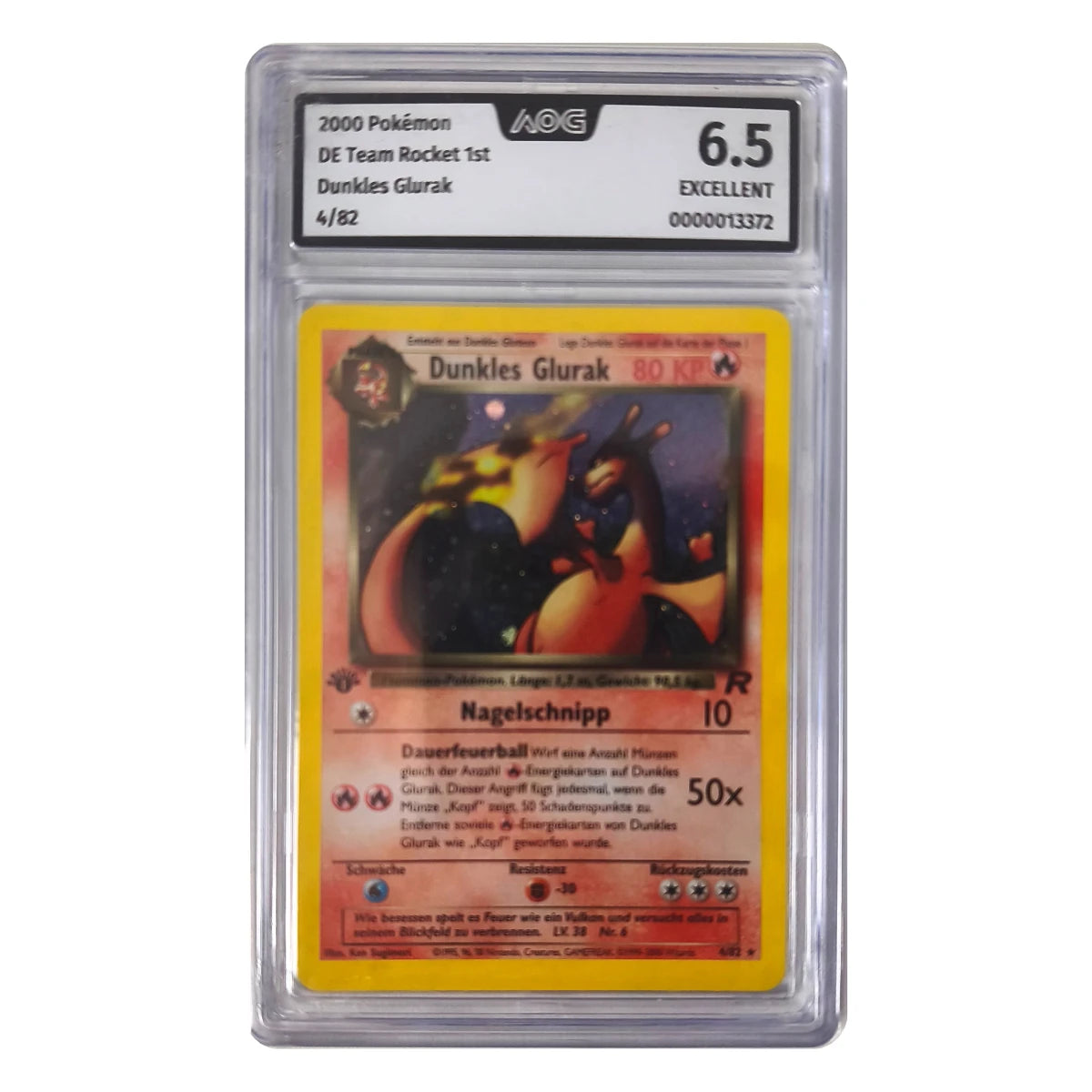 Pokémon - Dunkles Glurak 4/82 (Team Rocket 1st) – AOG 6.5 Excellent