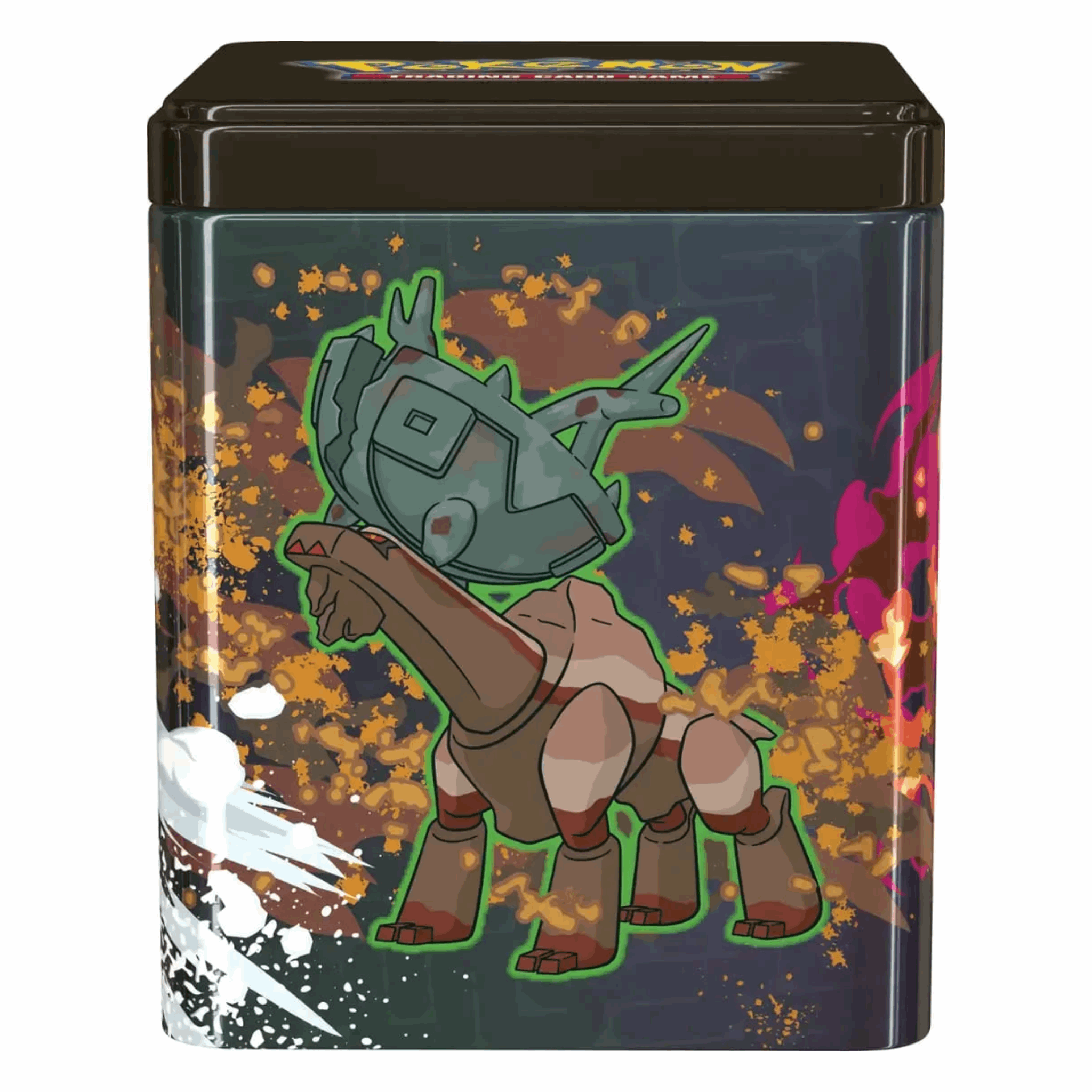 Pokémon - 2025 Stacking Tin Treasur of Ruin - DE Vorderansicht
