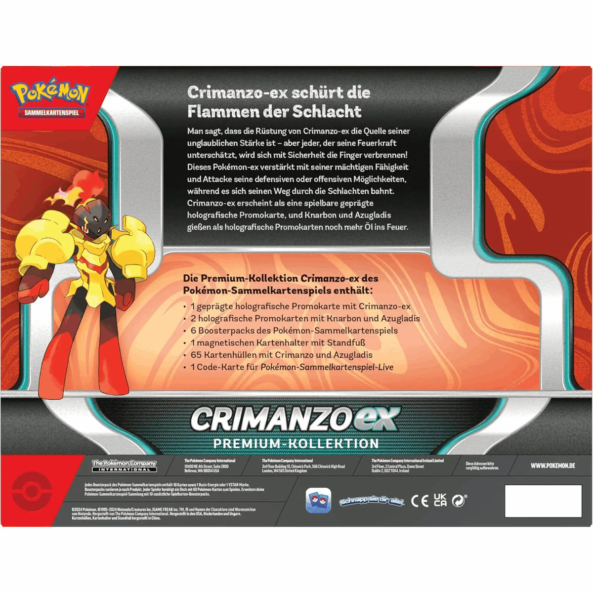 Pokémon - Crimanzo ex Premium Kollektion - DE