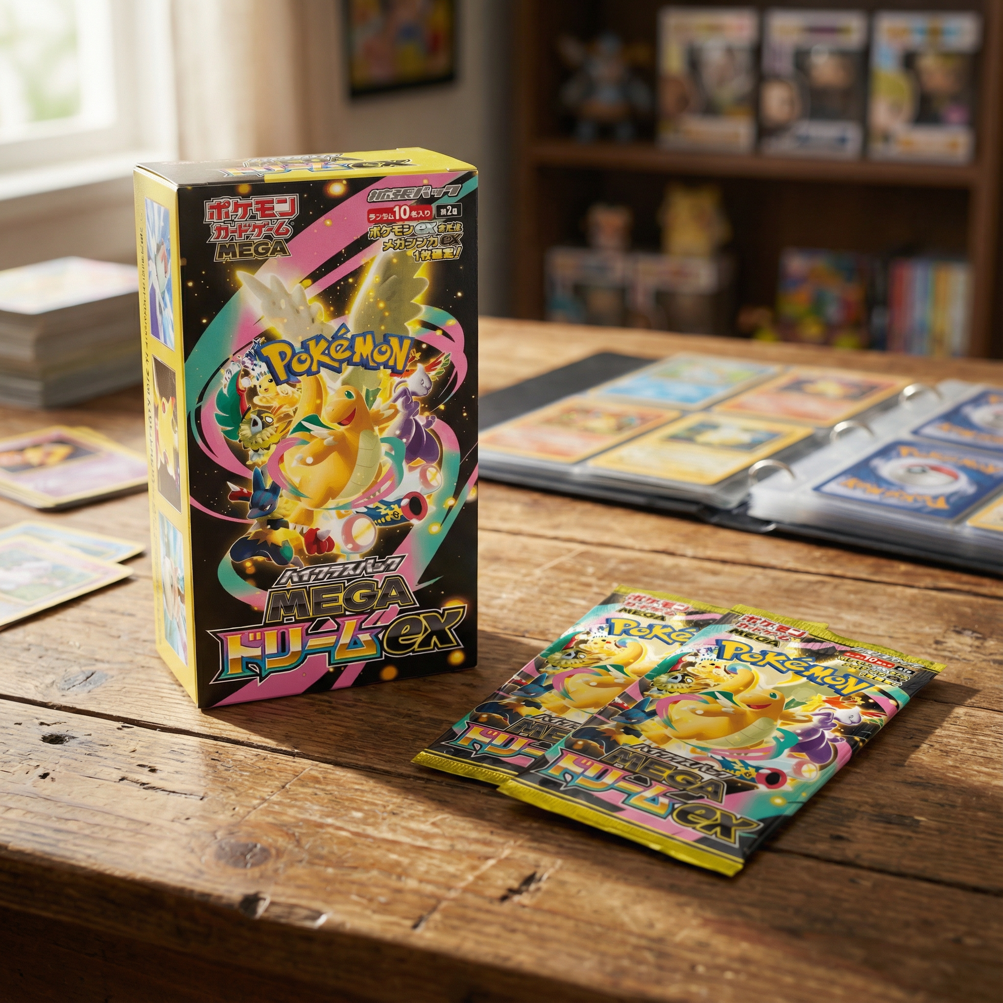 Pokémon - Mega Dream EX Booster Display CASE - JPN Display und Booster Pack