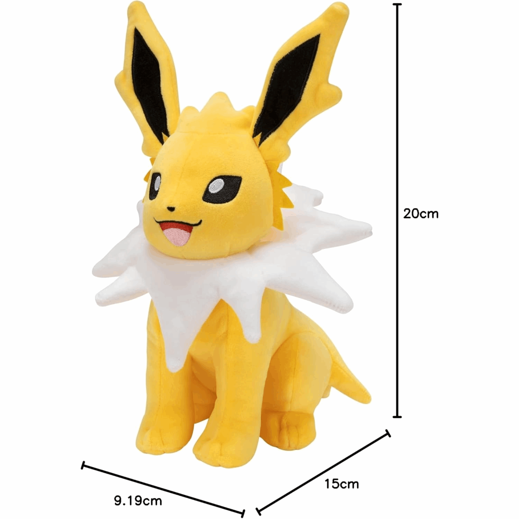 Pokémon – Blitza (Jolteon) Plüsch 20 cm (Jazwares) Größe