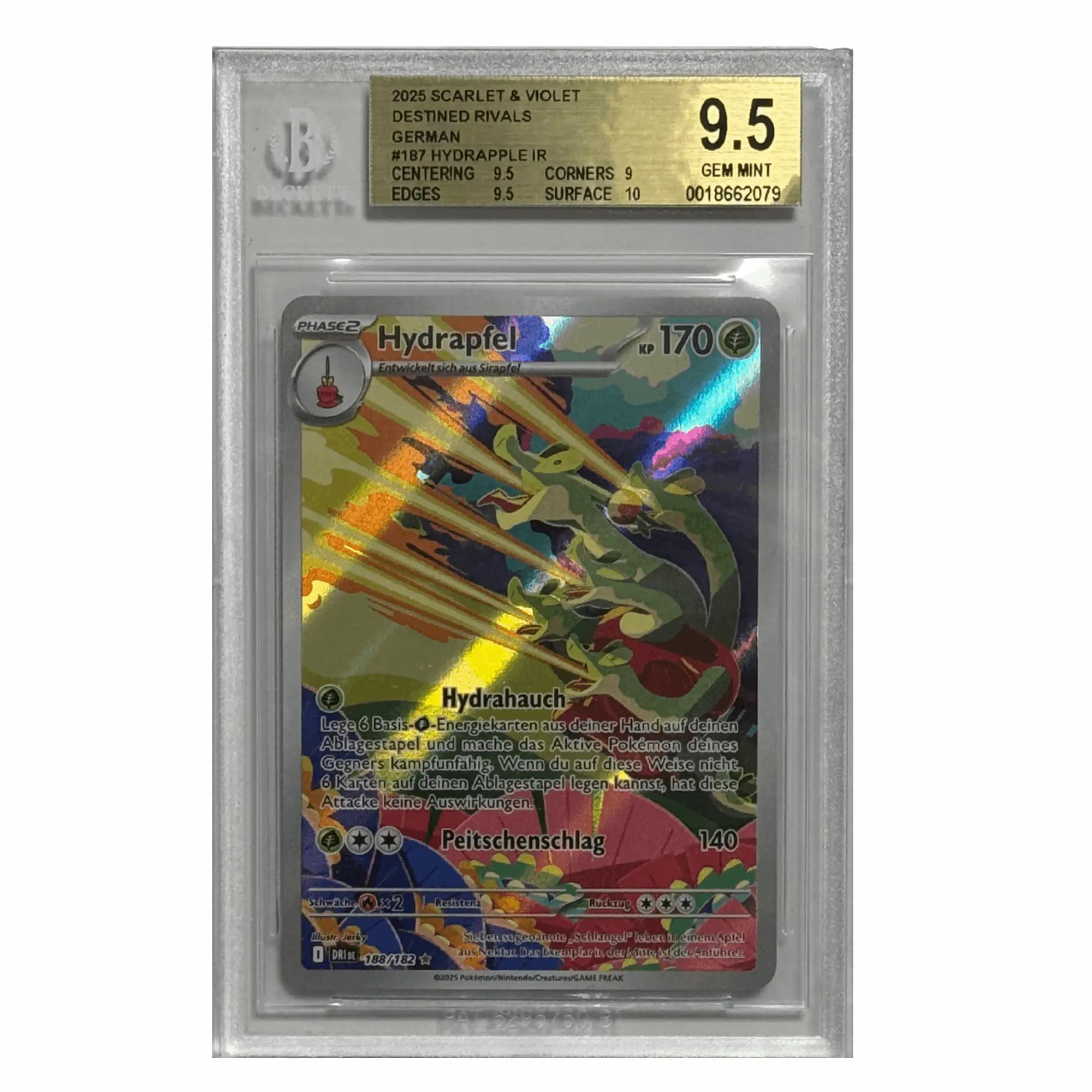 Pokémon – Hydrapfel IR #187 (Destined Rivals) – BGS 9.5 Gem Mint (Germ