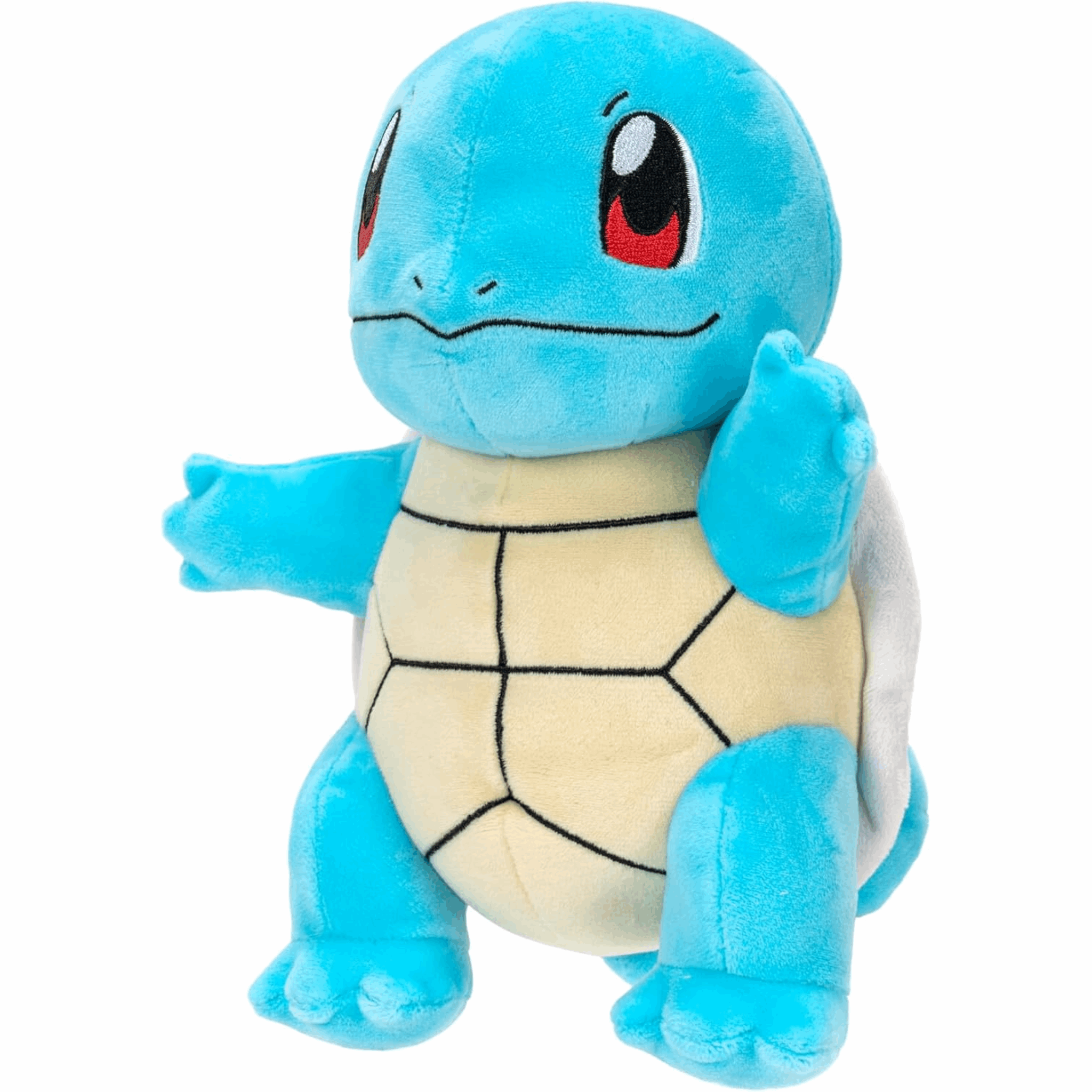 Pokémon – Kanto Schiggy (Squirtle) Plüsch 20 cm (Jazwares) Seitenansicht