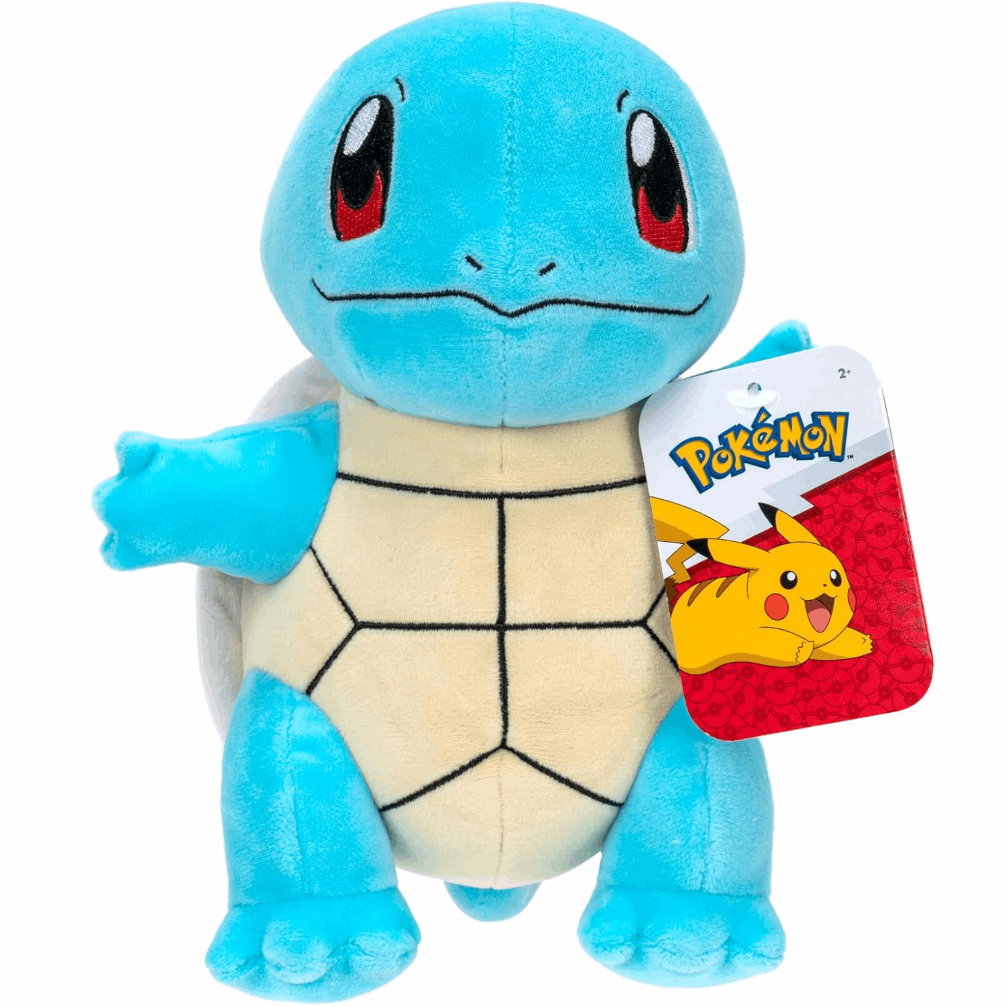 Pokémon – Kanto Schiggy (Squirtle) Plüsch 20 cm (Jazwares) Vorderansicht
