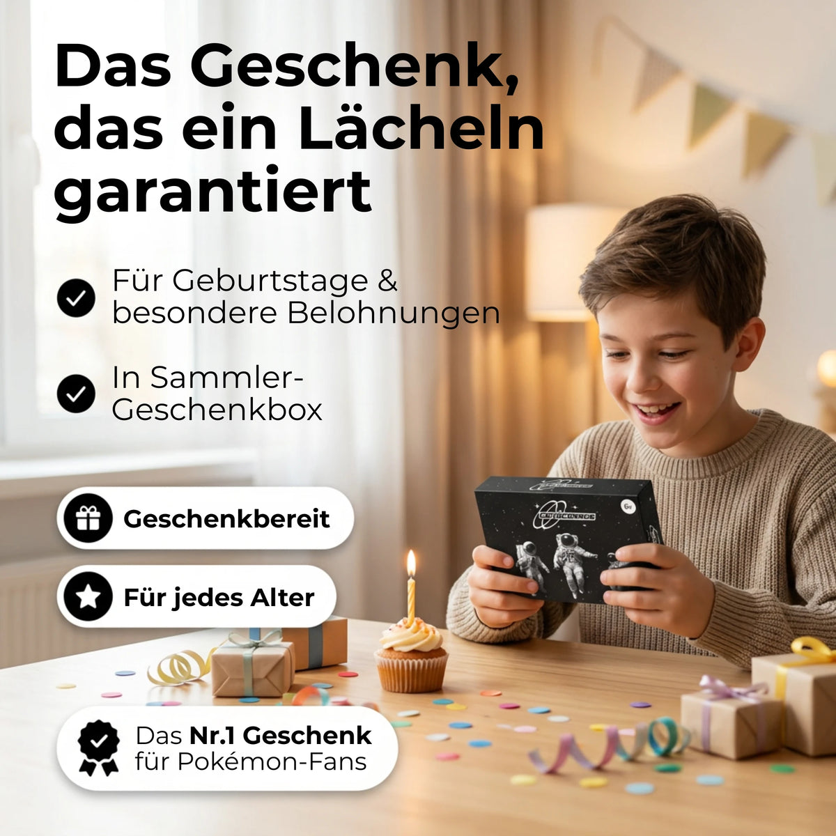 Pokémon Karten Set Deutsch – 100 Karten inkl. 12 Holo + 100 Kartenhüllen