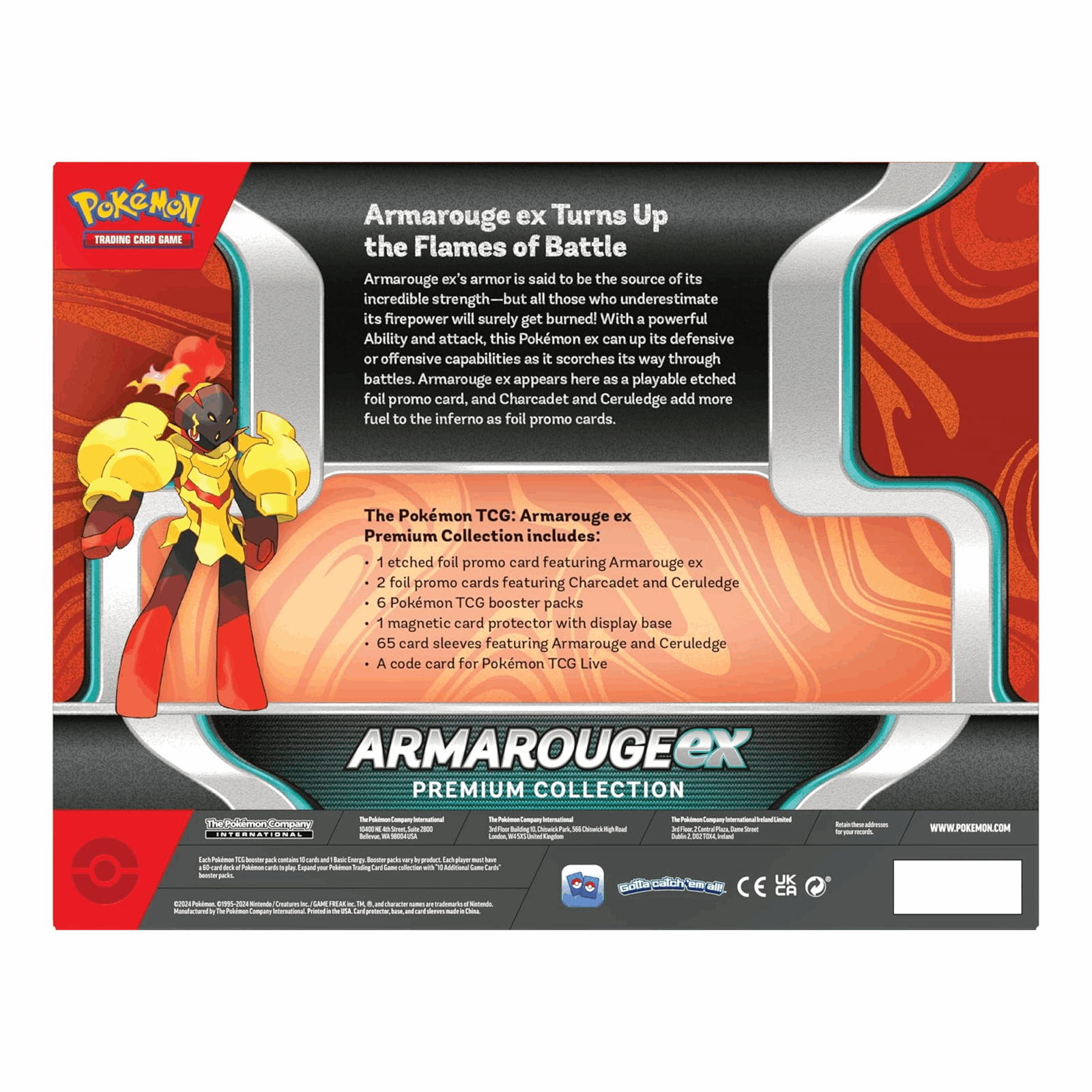 Pokémon - Armarouge ex Premium Collection - EN - cardcosmos Rückansicht