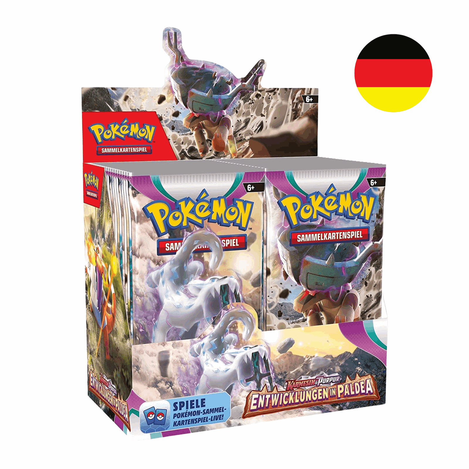 Pokémon - Karmesin & Purpur: Entwicklungen in Paldea Booster Display - DE - cardcosmos