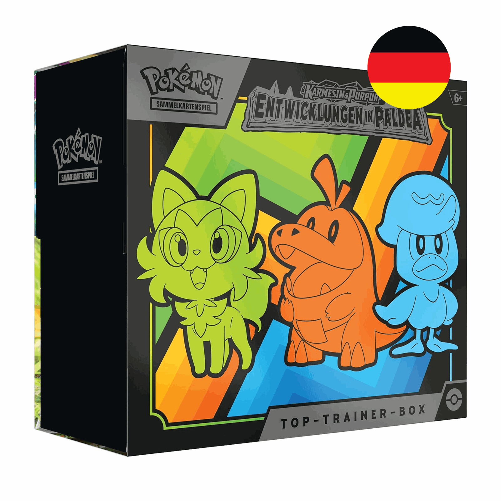 Pokémon - Karmesin & Purpur - Entwicklungen in Paldea - Top-Trainer-Box - DE - cardcosmos