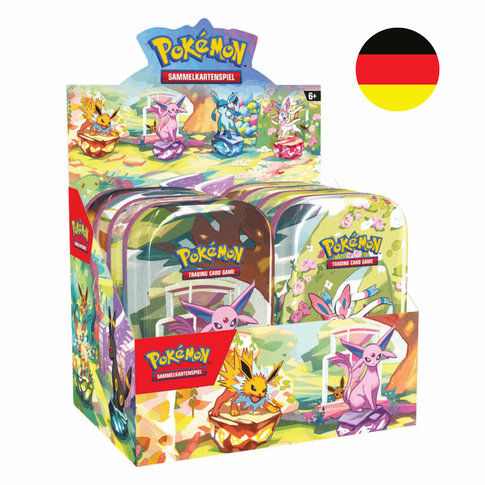 Pokémon - Karmesin & Purpur - Prismatische Entwicklungen Mini-Tin Display - DE - cardcosmos