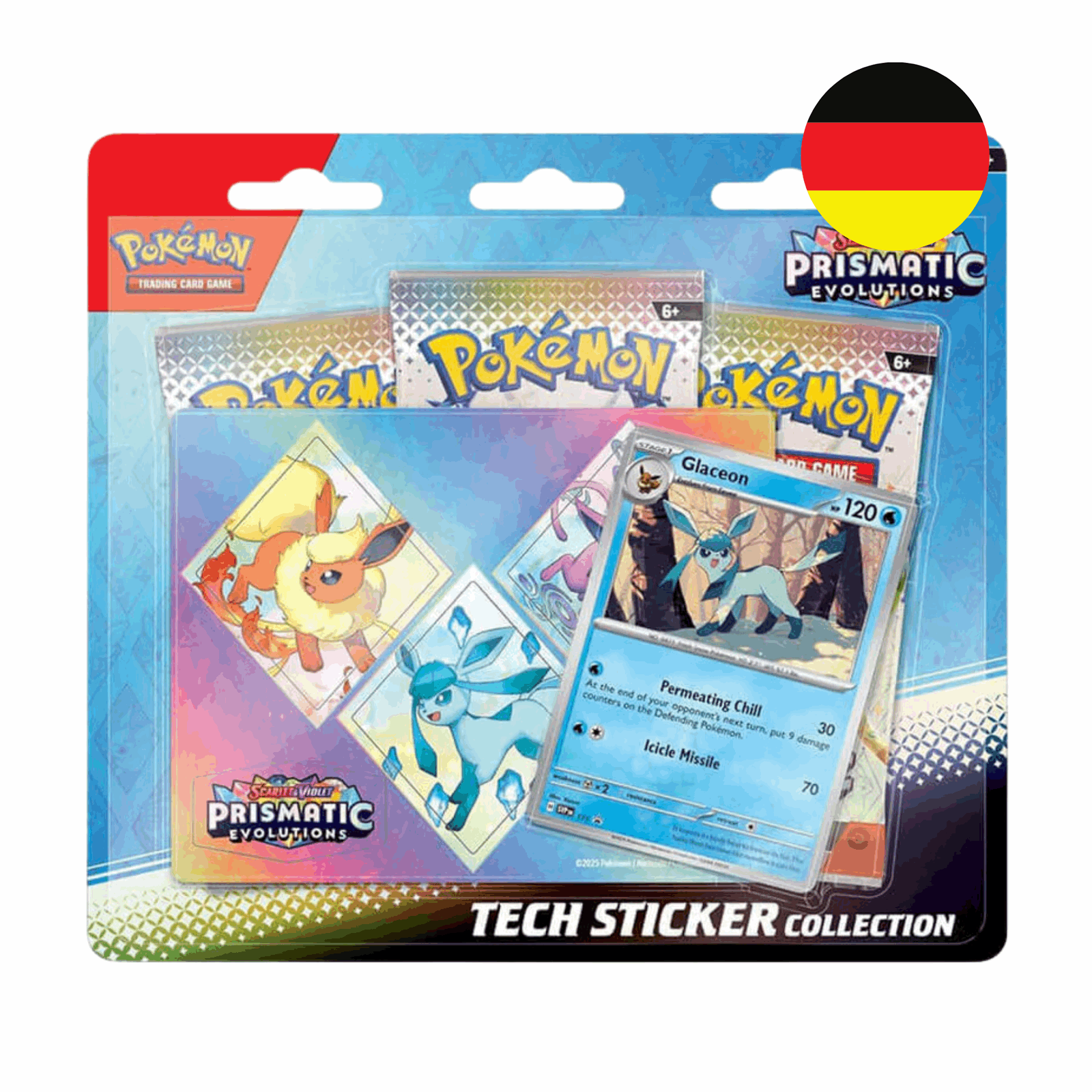 Pokémon - Karmesin & Purpur - Prismatische Entwicklungen Tech-Sticker Kollektion Glaziola - DE - cardcosmos