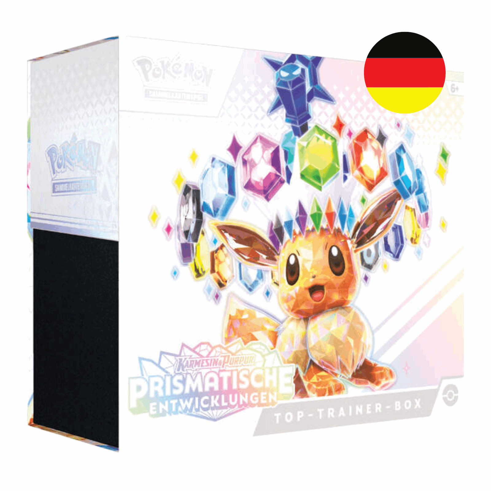 Pokémon - Karmesin & Purpur - Prismatische Entwicklungen Top-Trainer Box- DE - cardcosmos