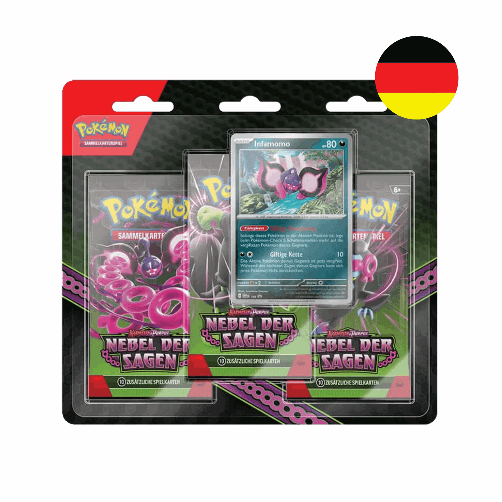 Pokémon - Nebel der Sagen 3-Pack Blister - DE - cardcosmos