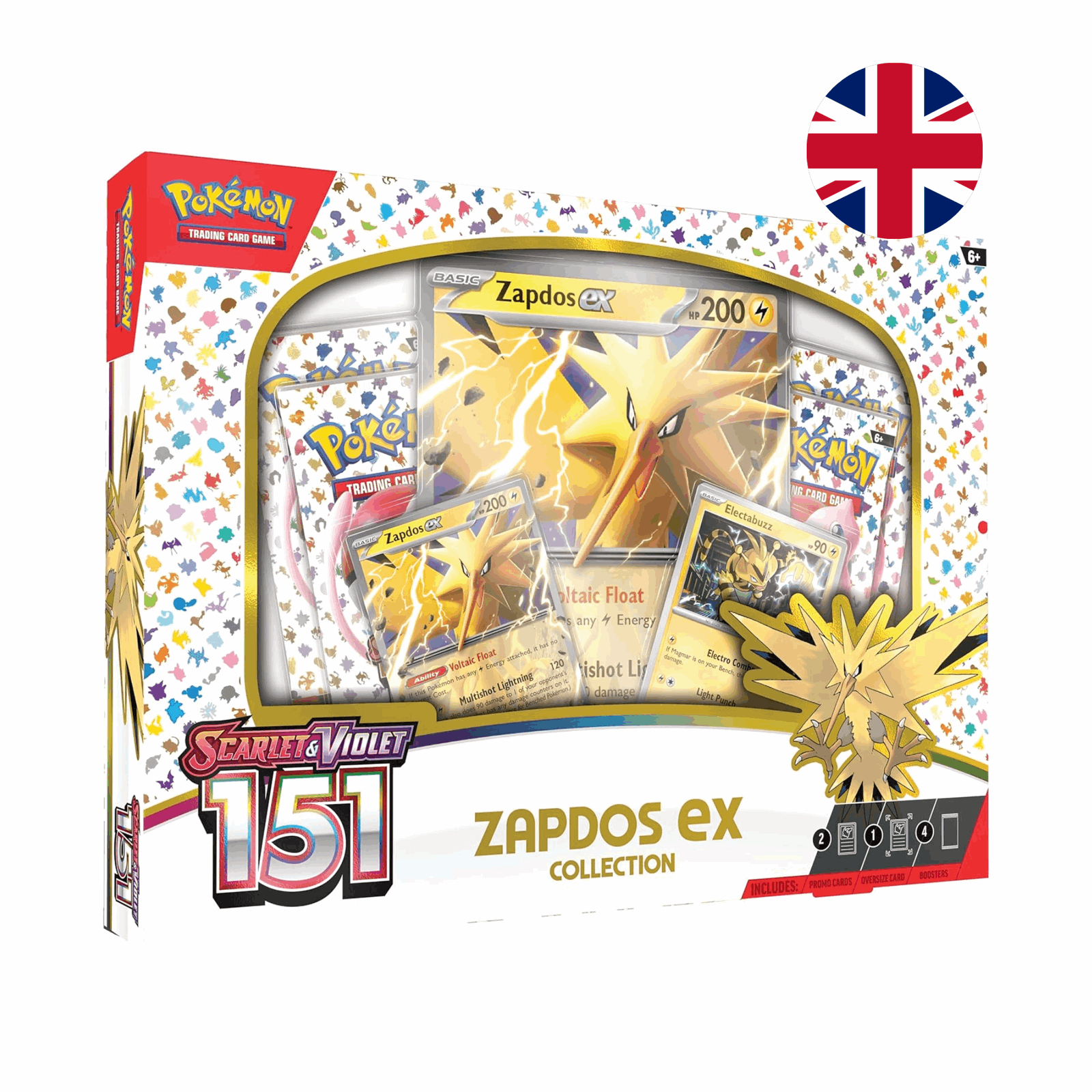 Pokémon  - Scarlet & Violet: 151 Zapdos ex Collection - EN - cardcosmos