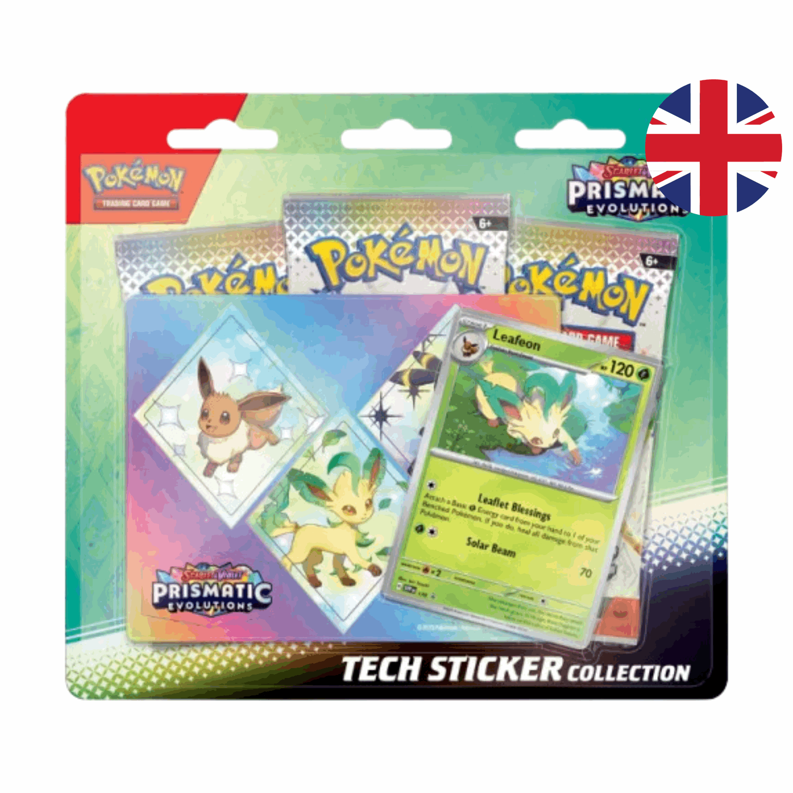 Pokémon - Scarlet & Violet - Prismatic Evolutions Tech Sticker-Collection - Leafeon - EN - cardcosmos