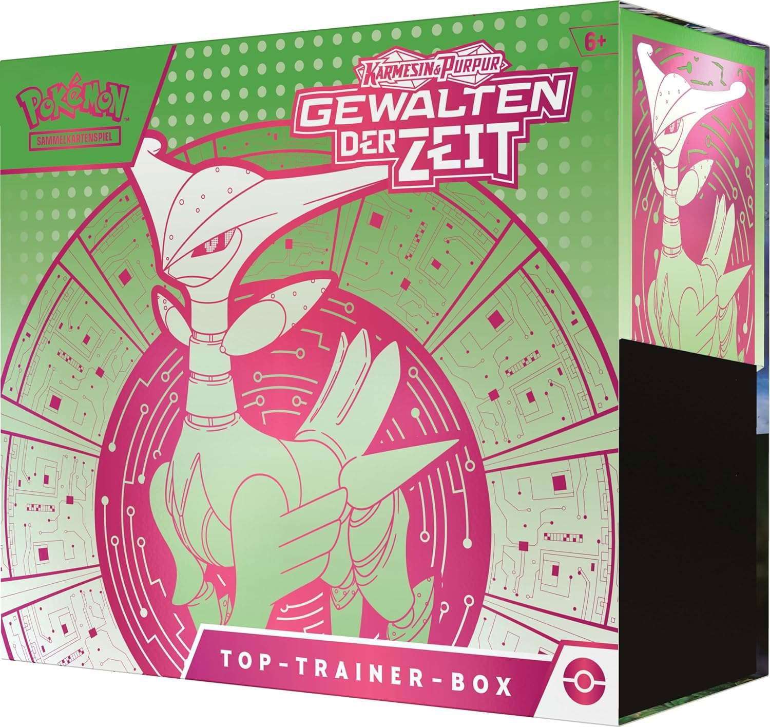 Pokémon - Karmesin & Purpur: Gewalten der Zeit Eisenblatt Top Trainer Box - DE - cardcosmos