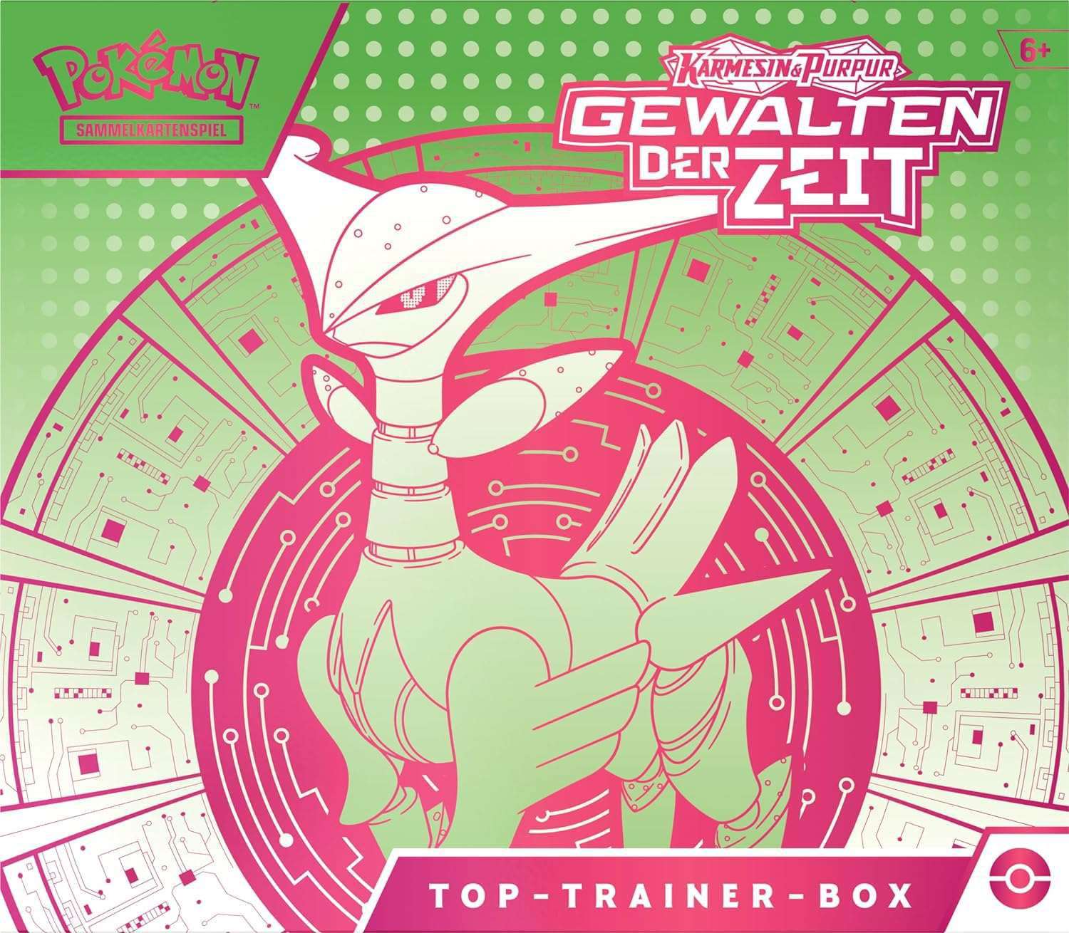Pokémon - Karmesin & Purpur: Gewalten der Zeit Eisenblatt Top Trainer Box - DE - cardcosmos